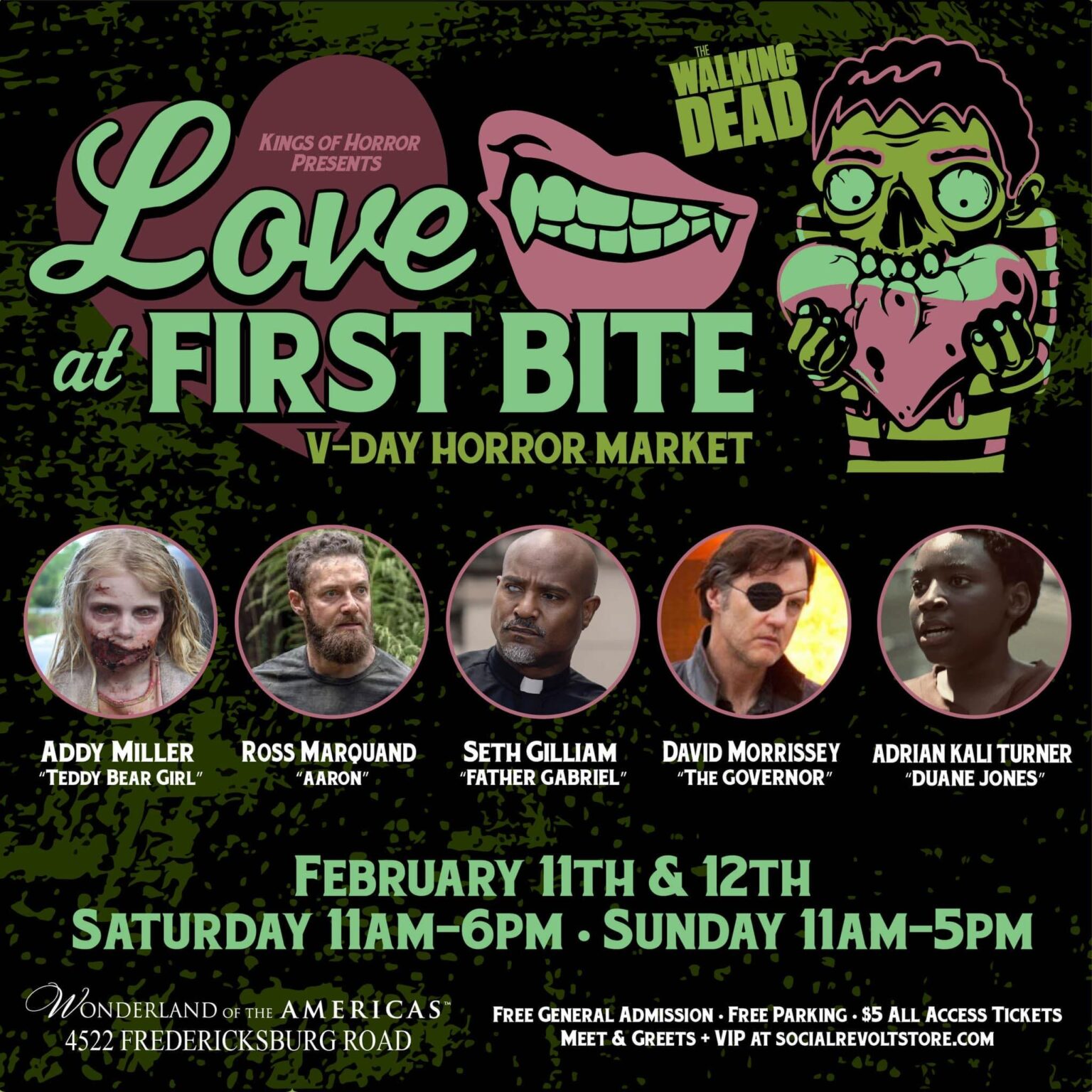 2023 Kings of Horror Love at First Bite Celeb Photo Ops